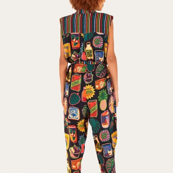 FARM Rio Brasil Collectibles Printed Jumpsuit - Picture 2 of 16